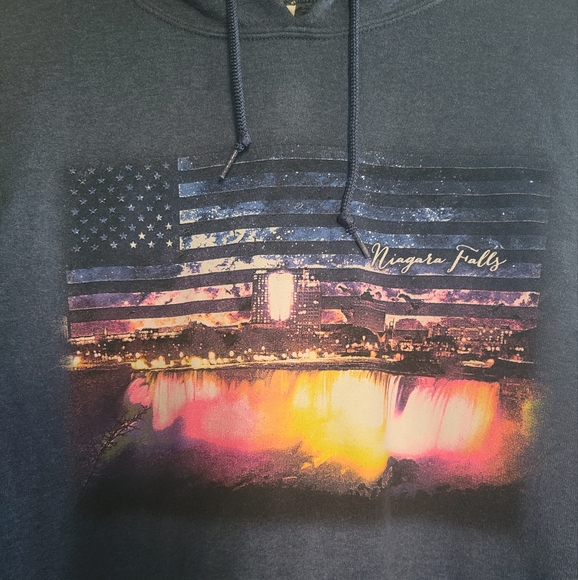 Niagara Falls Jersees Women's Blue Hooded Sweatshirt Size Medium - Picture 5 of 5